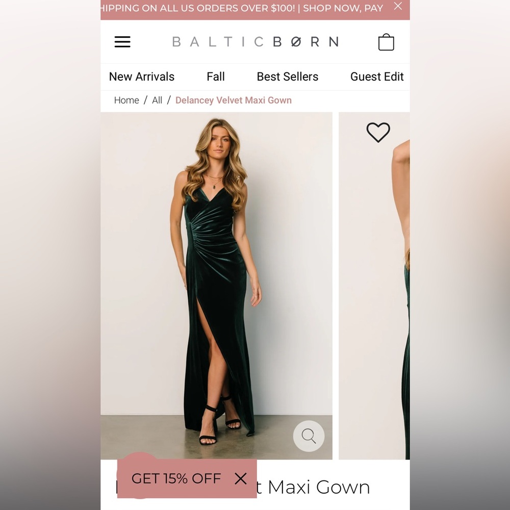 Delancey Velvet Maxi Gown